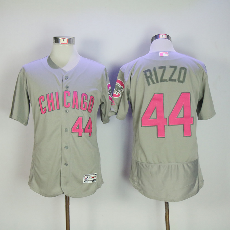 MLB Chicago Cubs #44 Rizzo Grey Mothers Day Elite Jersey