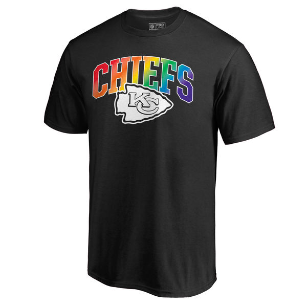 Mens Kansas City Chiefs NFL Pro Line by Fanatics Branded Black Big & Tall Pride T-Shirt