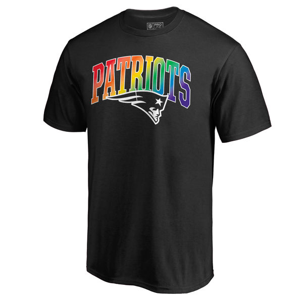 Mens New England Patriots NFL Pro Line by Fanatics Branded Black Big & Tall Pride T-Shirt