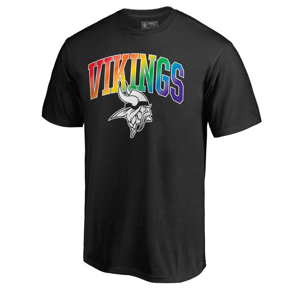 Mens Minnesota Vikings NFL Pro Line by Fanatics Branded Black Big & Tall Pride T-Shirt