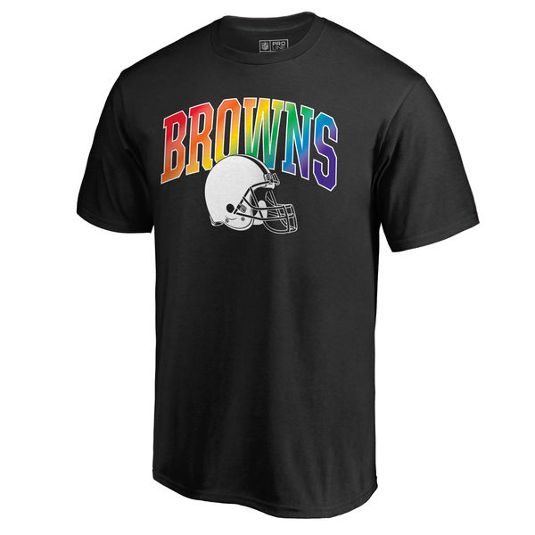 Mens Cleveland Browns NFL Pro Line by Fanatics Branded Black Big & Tall Pride T-Shirt