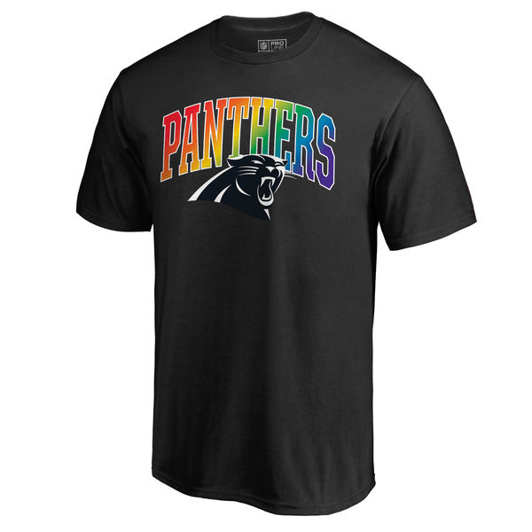 Mens Carolina Panthers NFL Pro Line by Fanatics Branded Black Big & Tall Pride T-Shirt