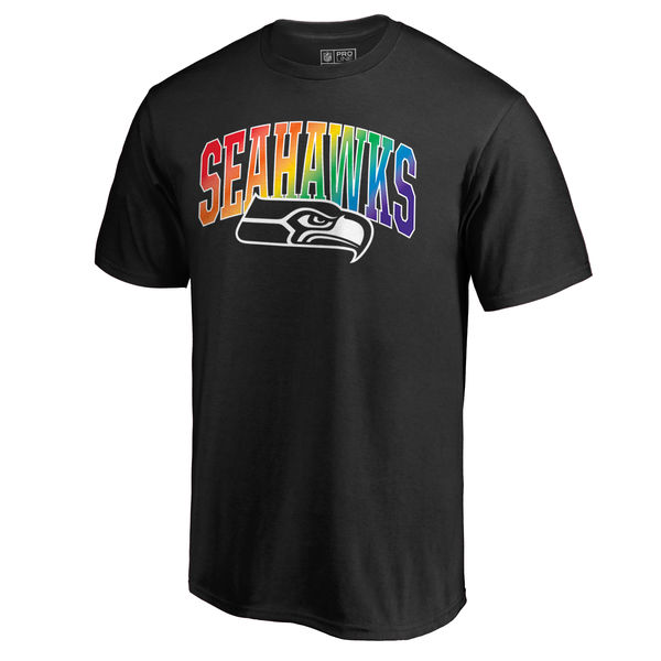 Mens Seattle Seahawks NFL Pro Line by Fanatics Branded Black Big & Tall Pride T-Shirt