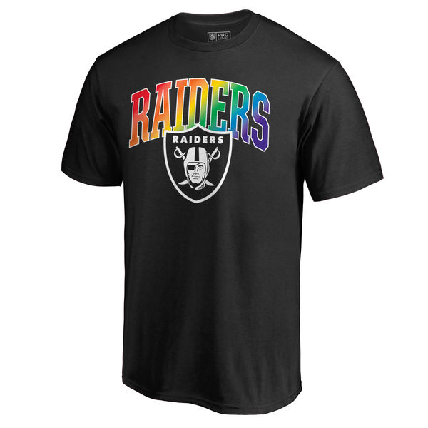 Mens Oakland Raiders NFL Pro Line by Fanatics Branded Black Big & Tall Pride T-Shirt