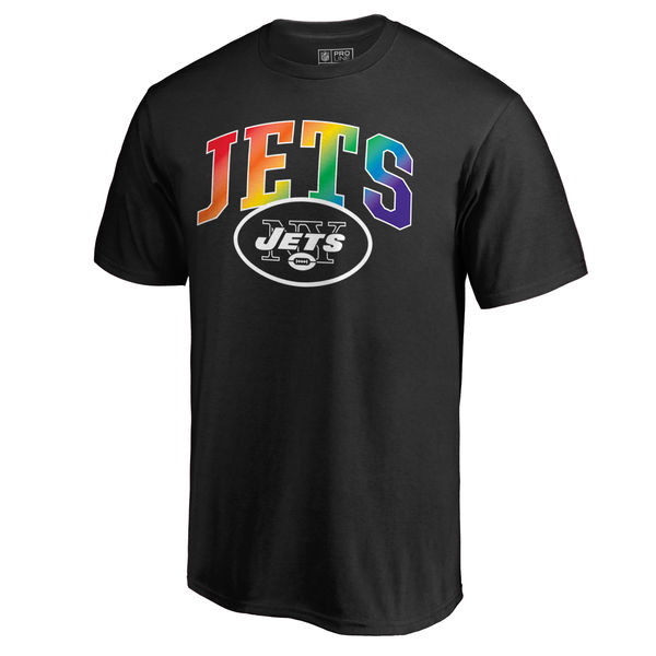 Mens New York Jets NFL Pro Line by Fanatics Branded Black Big & Tall Pride T-Shirt