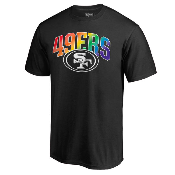 Mens San Francisco 49ers NFL Pro Line by Fanatics Branded Black Big & Tall Pride T-Shirt