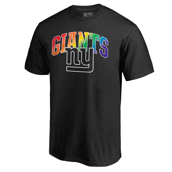 Mens New York Giants NFL Pro Line by Fanatics Branded Black Big & Tall Pride T-Shirt
