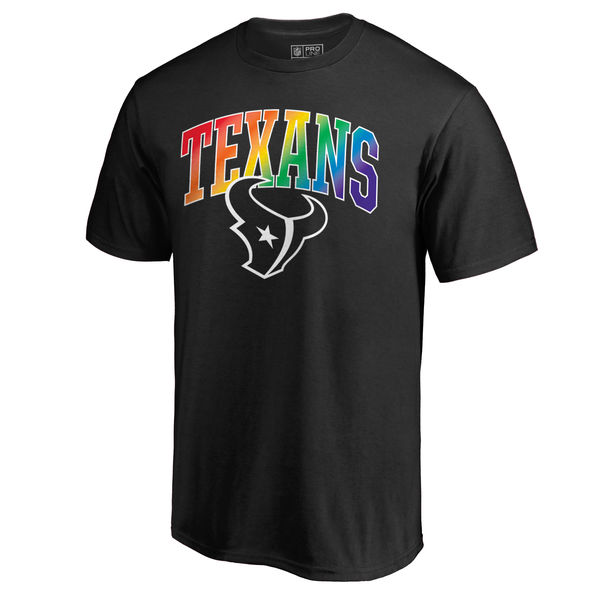 Mens Houston Texans NFL Pro Line by Fanatics Branded Black Big & Tall Pride T-Shirt