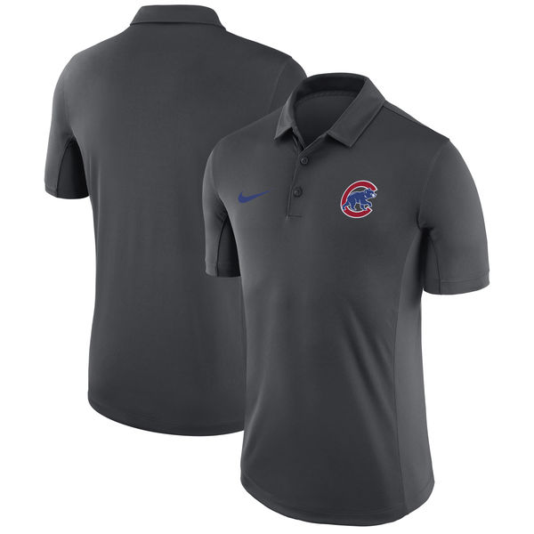 Mens Chicago Cubs Nike Anthracite Franchise Polo