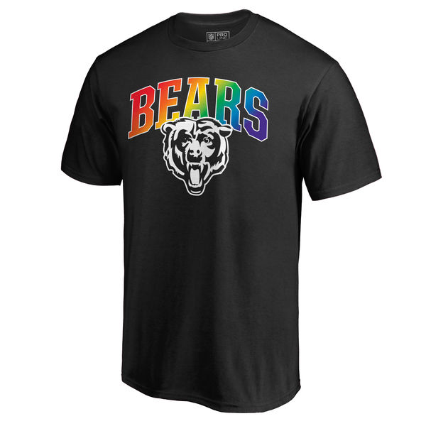 Mens Chicago Bears NFL Pro Line by Fanatics Branded Black Big & Tall Pride T-Shirt