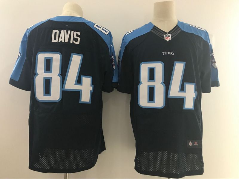 NFL Tennessee Titans #84 Davis D.Blue Elite Jersey