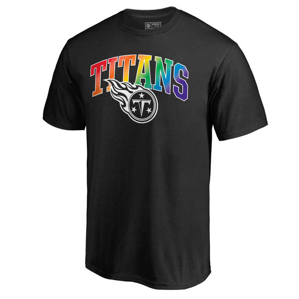 Mens Tennessee Titans NFL Pro Line by Fanatics Branded Black Big & Tall Pride T-Shirt
