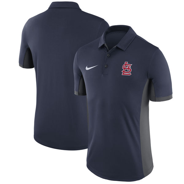 Mens St. Louis Cardinals Nike Navy Franchise Polo