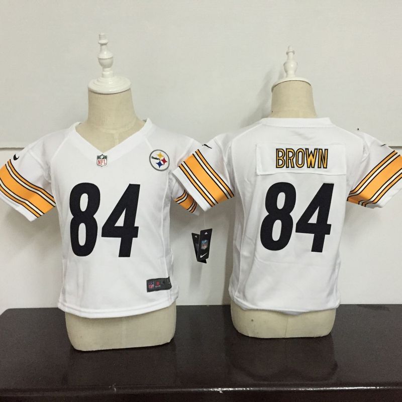 NFL Pittsburgh Steelers #84 Brown White Kids Jersey 2-5T
