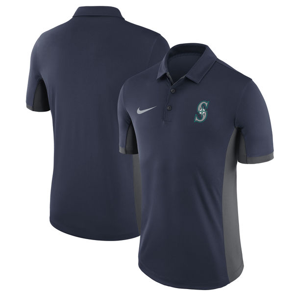 Mens Seattle Mariners Nike Navy Franchise Polo
