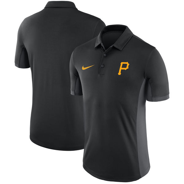 Mens Pittsburgh Pirates Nike Black Franchise Polo