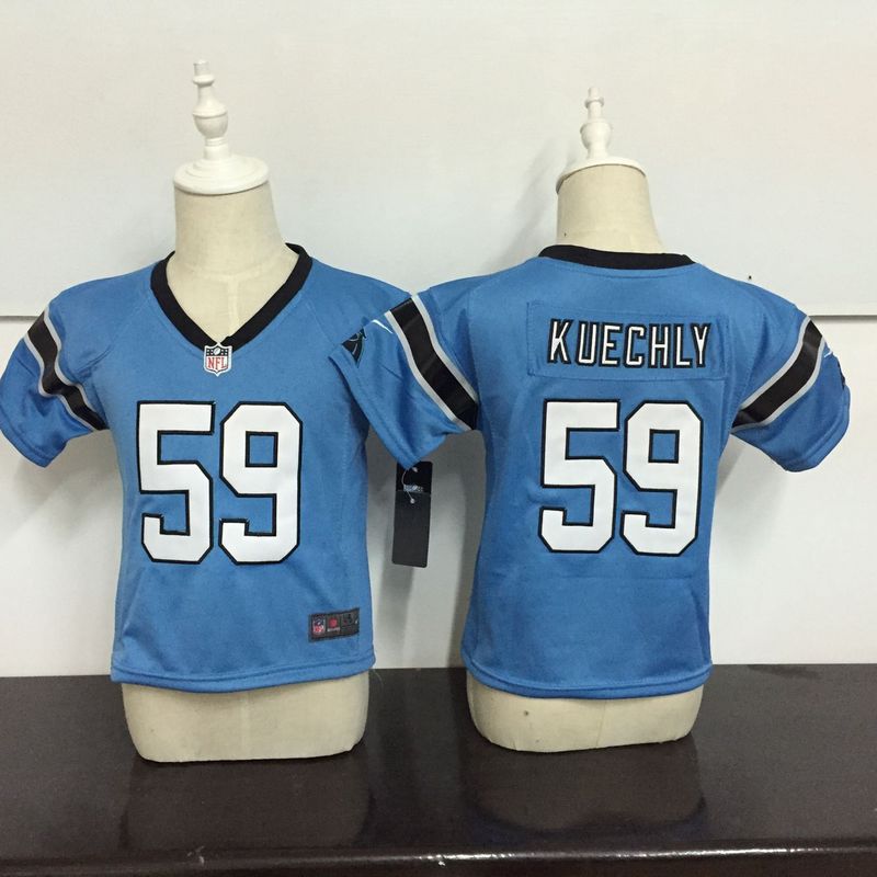 NFL Carolina Panthers #59 Kuechly Blue Kids Jersey 2-4T