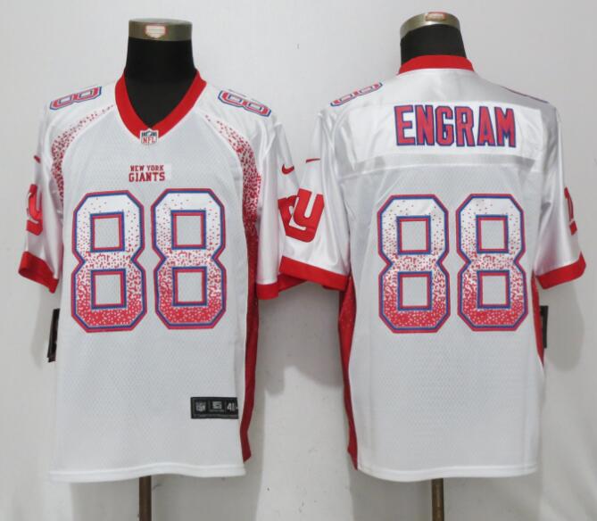 New Nike New York Giants 88 Engram Drift Fashion White Elite Jersey