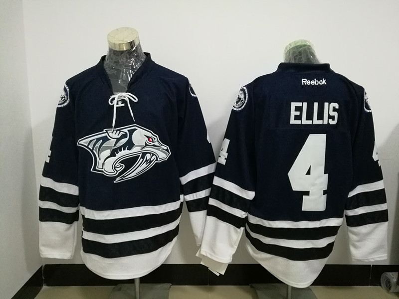 NHL Nashville Predators #4 Ellis D.Blue Jersey
