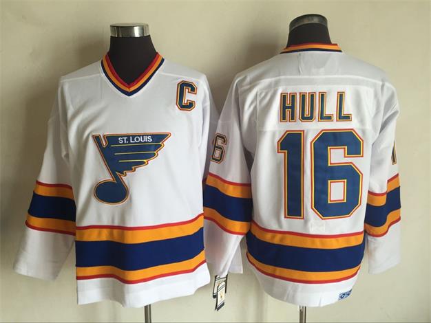 NHL St. Louis Blues #16 Hull White Jersey
