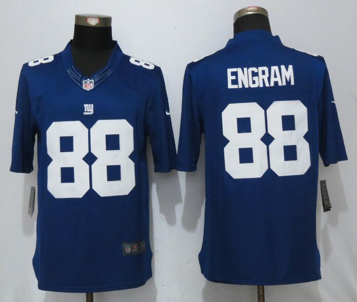 Nike New York Giants 88 Engram Blue Limited Jersey  