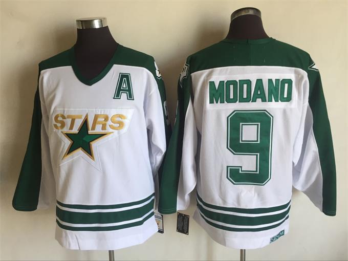 NHL Dallas Stars #9 Modano White Jersey