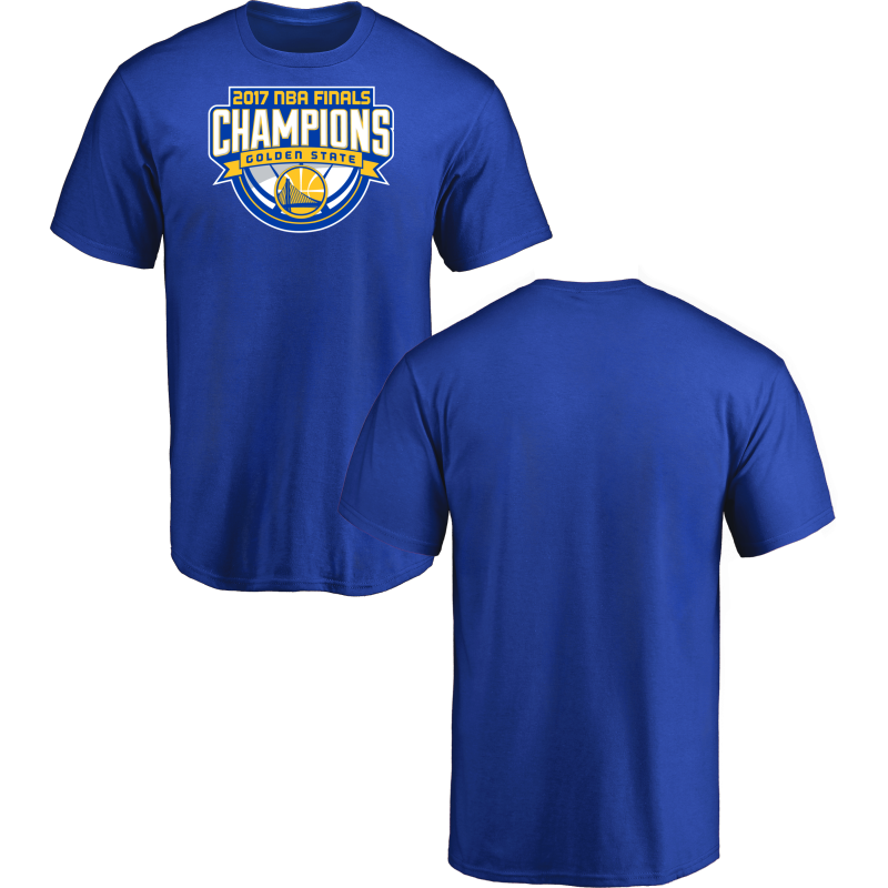 Golden State Warriors Fanatics Branded 2017 NBA Finals Champions Design Your Own T-Shirt Blue