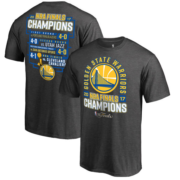 Golden State Warriors Fanatics Branded 2017 NBA Finals Champions Big & Tall Schedule T-Shirt