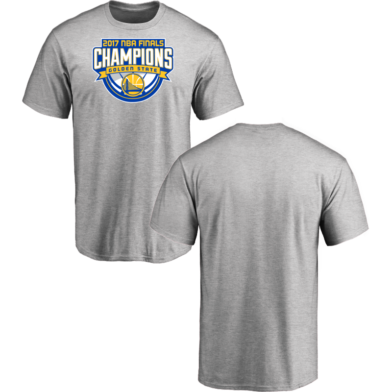 Golden State Warriors Fanatics Branded 2017 NBA Finals Champions Design Your Own T-Shirt Grey