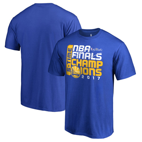 Golden State Warriors Fanatics Branded 2017 NBA Finals Champions Press T-Shirt - Royal