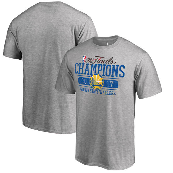 Golden State Warriors Fanatics Branded 2017 NBA Finals Champions Big & Tall Flex T-Shirt - Heathered Gray