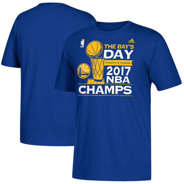 Golden State Warriors adidas 2017 NBA Finals Champions Parade T-Shirt - Royal
