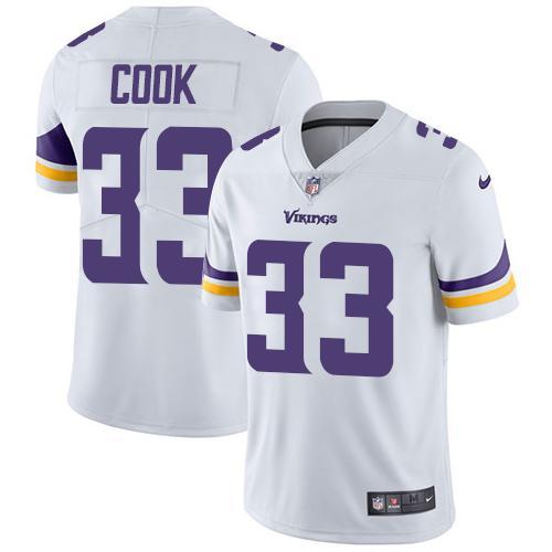 Kids NFL Minnesota Vikings #33 Cook White Jersey