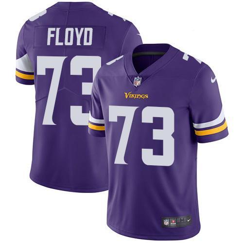 Kids NFL Minnesota Vikings #73 Floyd Purple Jersey