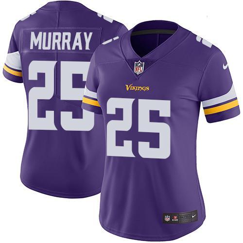 Womens NFL Minnesota Vikings #25 Murray Purple Jersey