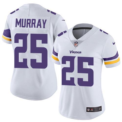 Womens NFL Minnesota Vikings #25 Murray White Jersey