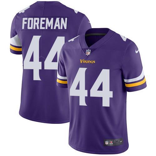 Kids NFL Minnesota Vikings #44 Foreman Purple Jersey