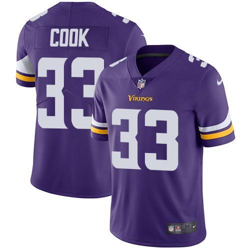 Kids NFL Minnesota Vikings #33 Cook Purple Jersey