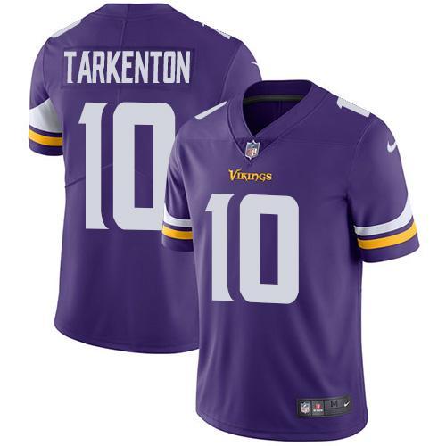 Kids NFL Minnesota Vikings #10 Tarkenton Purple Jersey