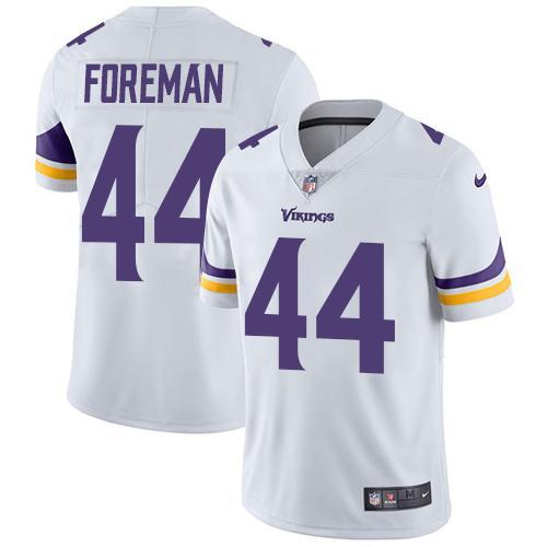 Kids NFL Minnesota Vikings #44 Foreman White Jersey