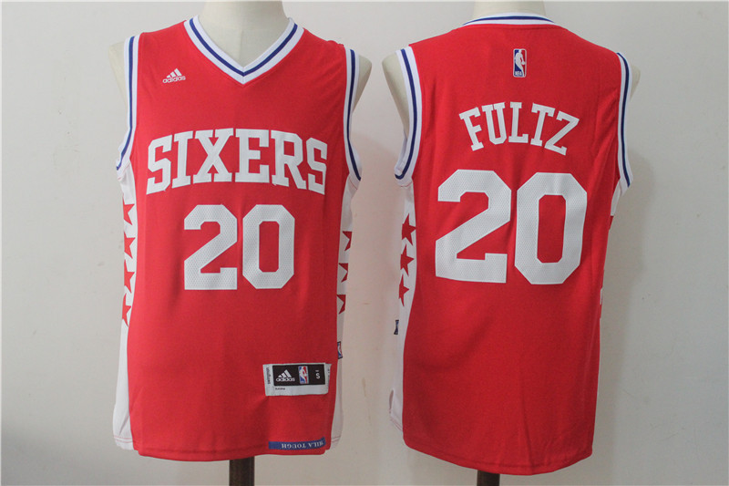 NBA Philadelphia 76ers #20 Fultz Red Jersey