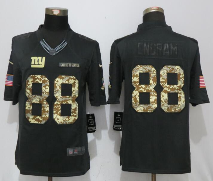 New Nike New York Giants 88 Engram Anthracite Salute To Service Limited Jersey
