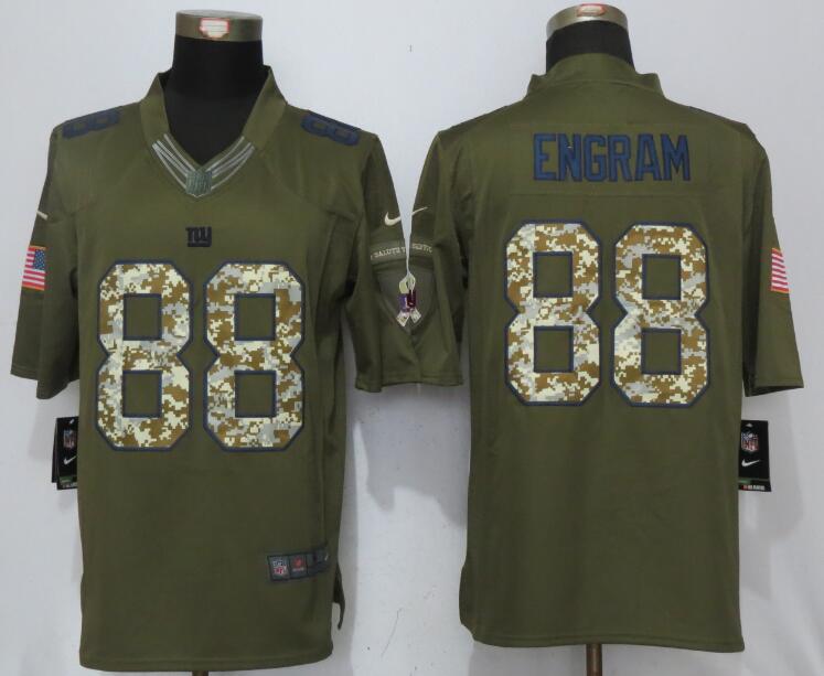 New Nike New York Giants 88 Engram Green Salute To Service Limited Jersey