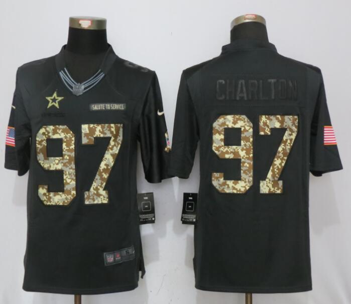 Nike Dallas cowboys 97 Charlton Anthracite Salute To Service Limited Jersey