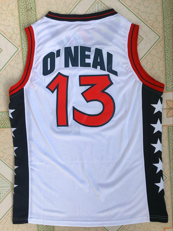 NBA Olympics Team USA Mens #13 ONeal Stitched Jersey