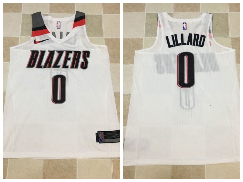 NBA Washington Wizards #0 Lillard Wall White All Stitched Jersey--MZ
