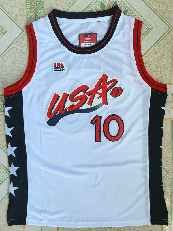 NBA Olympics Team USA Mens #10 Miller Stitched Jersey