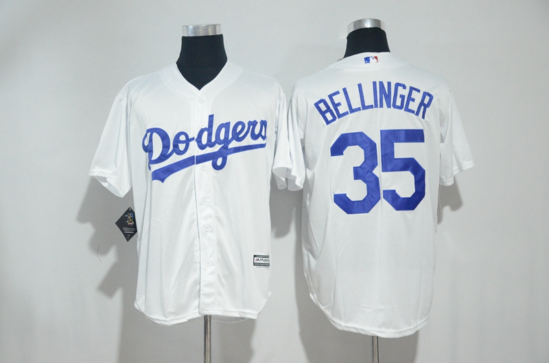 MLB Los Angeles Dodgers #35 Bellinger White Jersey