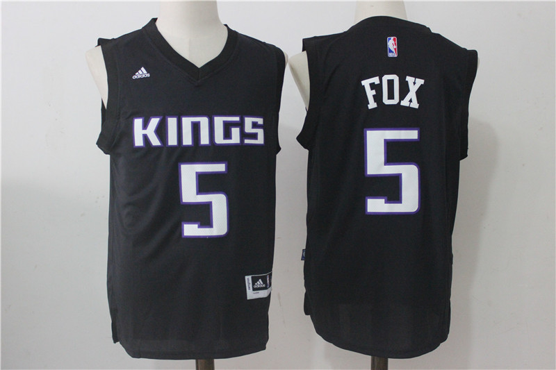 NBA New York Knicks #5 Fox Black Jersey