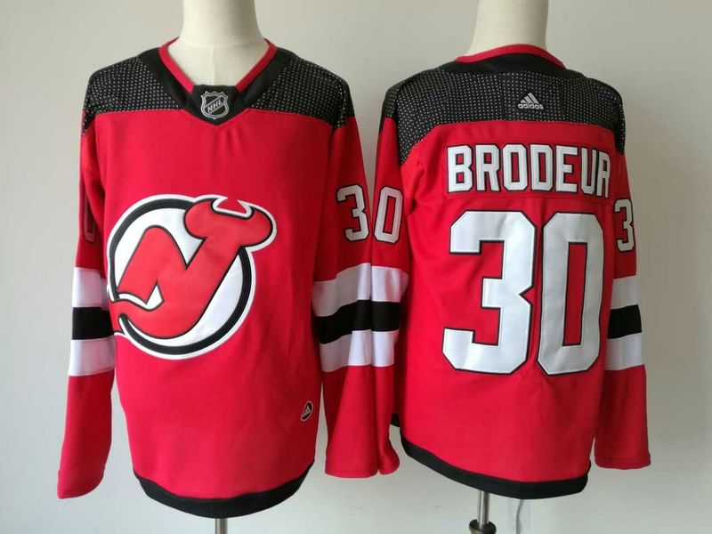 Adidas New Jersey Devils #30 Brodeur Red NHL Jersey 
